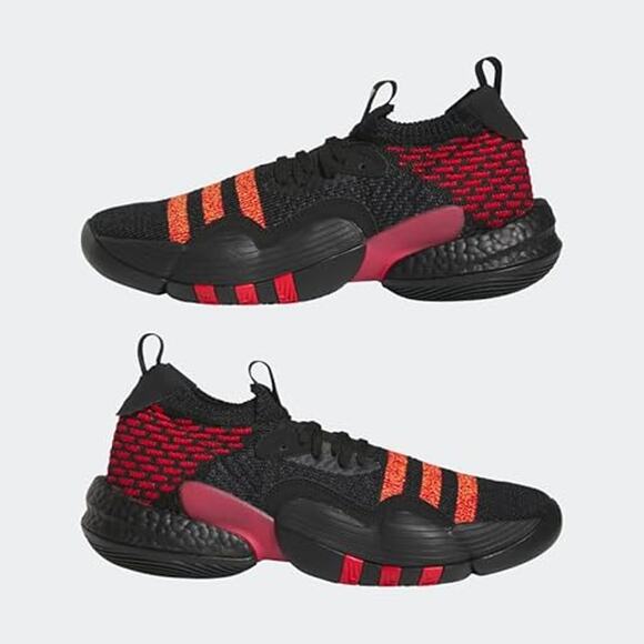 NWT Adidas Men\'s Trae Young 2.0 Basketball Shoes, Black/Red Size 9.5 M/10.5 W main image 4